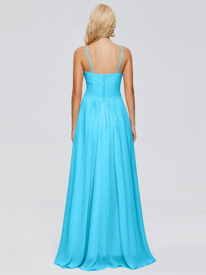Isla Spaghetti Straps Chiffon Bridesmaid Dresses