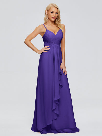 Isla Spaghetti Straps Chiffon Bridesmaid Dresses