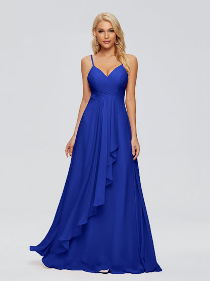 Isla Spaghetti Straps Chiffon Bridesmaid Dresses