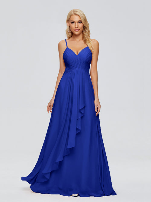 Isla Spaghetti Straps Chiffon Bridesmaid Dresses