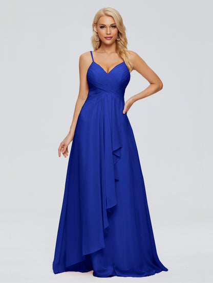 Isla Spaghetti Straps Chiffon Bridesmaid Dresses