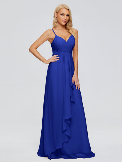 Isla Spaghetti Straps Chiffon Bridesmaid Dresses