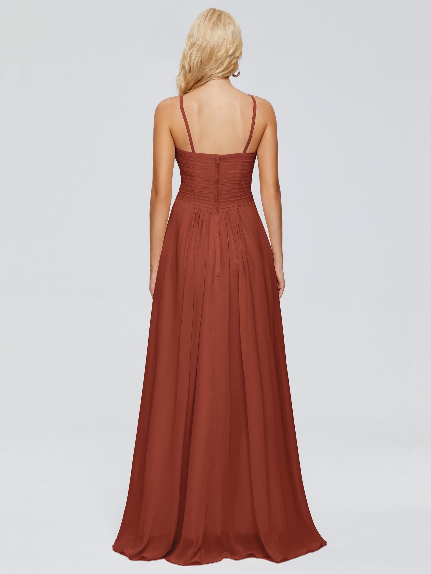 Isla Spaghetti Straps Chiffon Bridesmaid Dresses