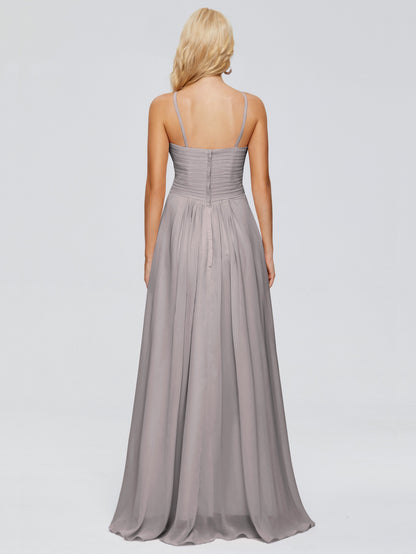 Isla Spaghetti Straps Chiffon Bridesmaid Dresses