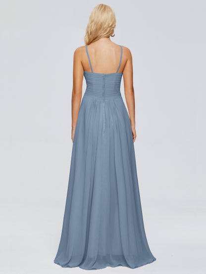 Isla Spaghetti Straps Chiffon Bridesmaid Dresses