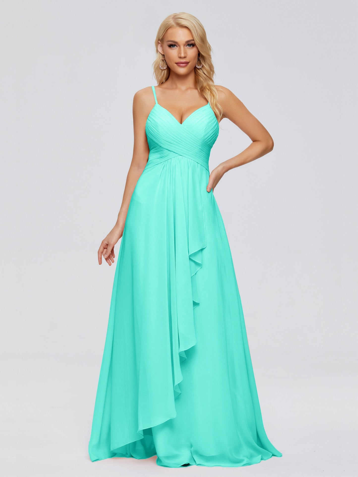Isla Spaghetti Straps Chiffon Bridesmaid Dresses