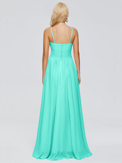 Isla Spaghetti Straps Chiffon Bridesmaid Dresses