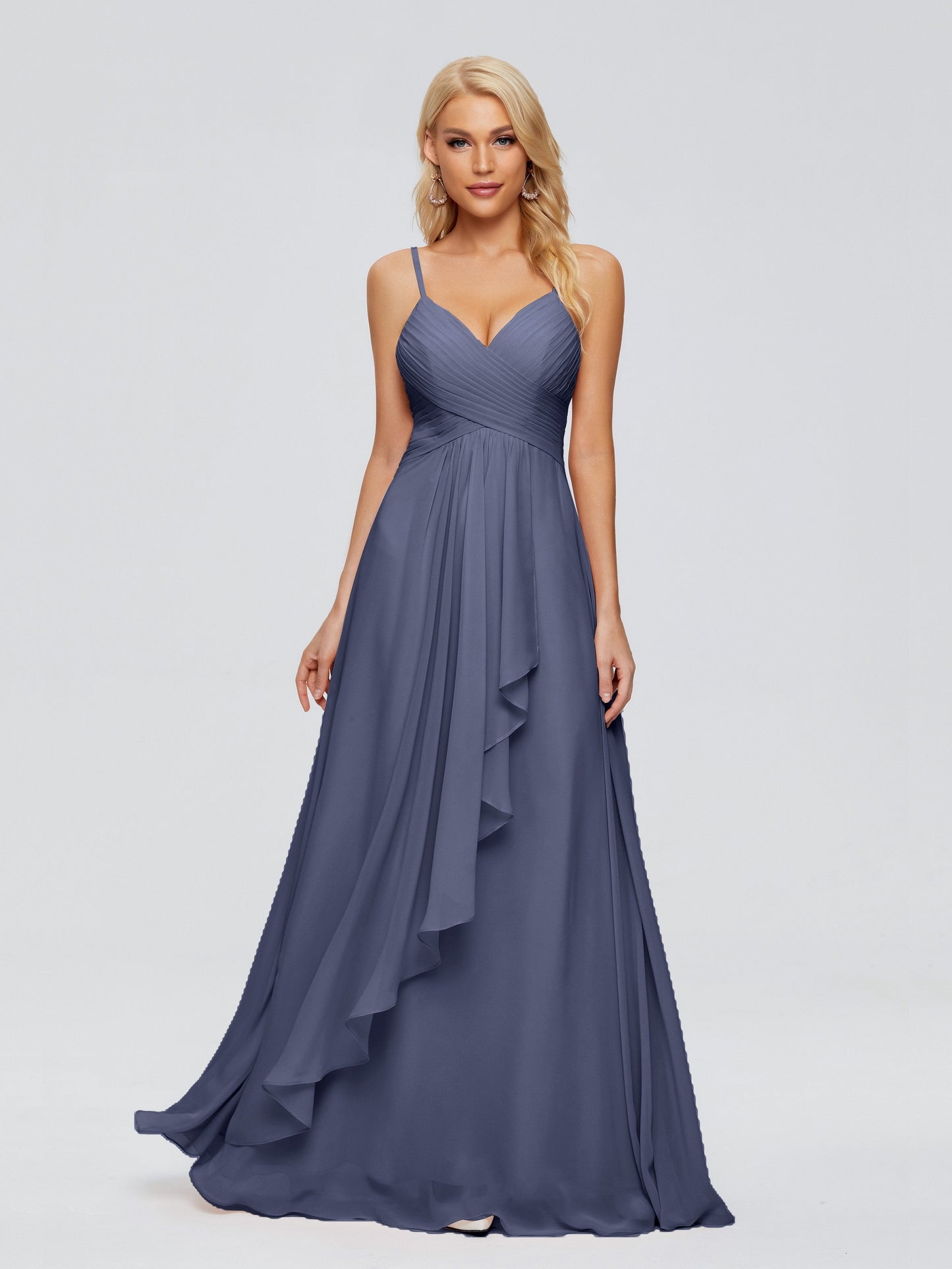 Isla Spaghetti Straps Chiffon Bridesmaid Dresses
