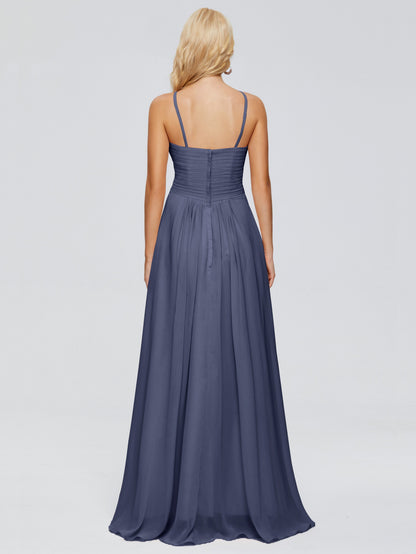 Isla Spaghetti Straps Chiffon Bridesmaid Dresses