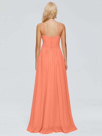 Isla Spaghetti Straps Chiffon Bridesmaid Dresses
