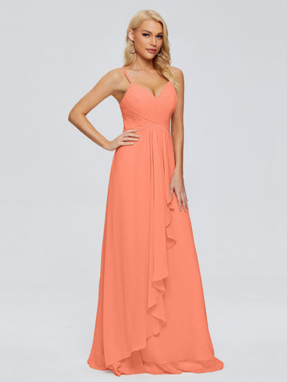 Isla Spaghetti Straps Chiffon Bridesmaid Dresses