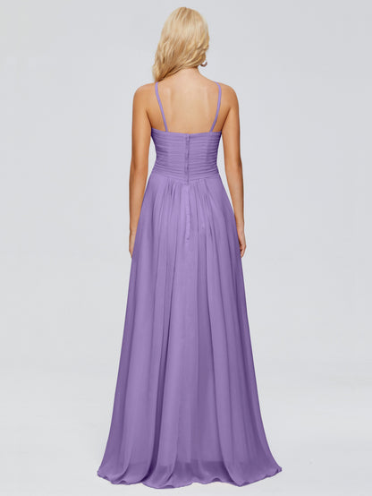 Isla Spaghetti Straps Chiffon Bridesmaid Dresses