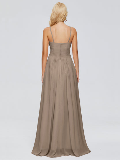 Isla Spaghetti Straps Chiffon Bridesmaid Dresses