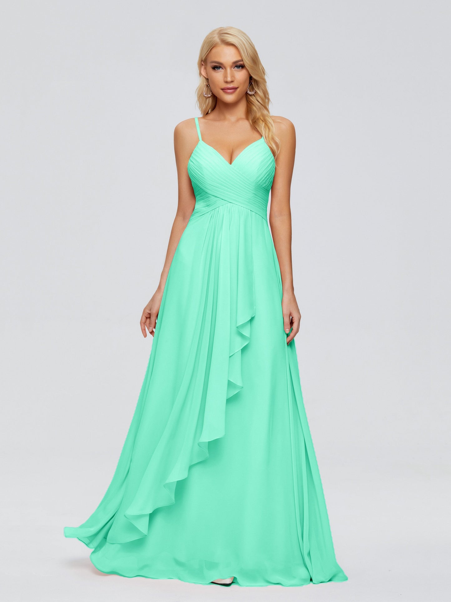 Isla Spaghetti Straps Chiffon Bridesmaid Dresses