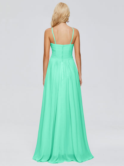 Isla Spaghetti Straps Chiffon Bridesmaid Dresses
