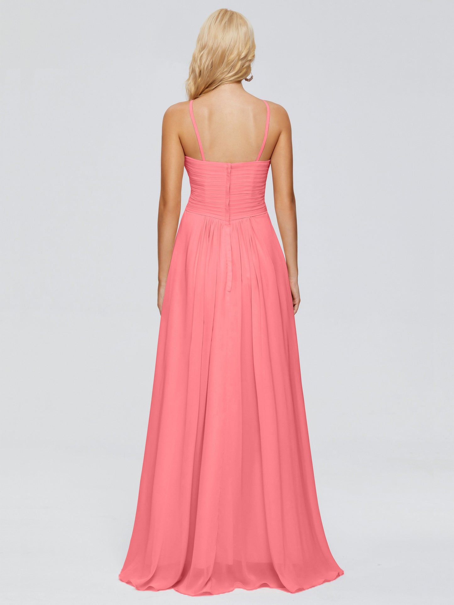 Isla Spaghetti Straps Chiffon Bridesmaid Dresses