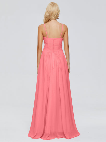 Isla Spaghetti Straps Chiffon Bridesmaid Dresses