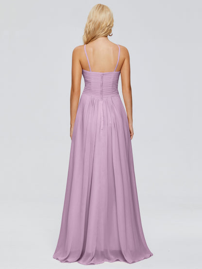 Isla Spaghetti Straps Chiffon Bridesmaid Dresses