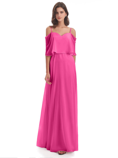 Abigail Sheath Spaghetti Straps Bridesmaid Dresses