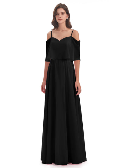 Abigail Sheath Spaghetti Straps Bridesmaid Dresses