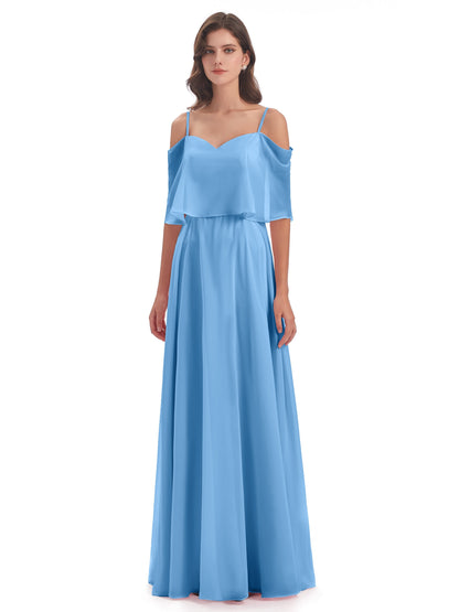 Abigail Sheath Spaghetti Straps Bridesmaid Dresses
