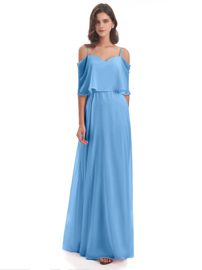 Abigail Sheath Spaghetti Straps Bridesmaid Dresses