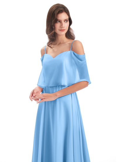 Abigail Sheath Spaghetti Straps Bridesmaid Dresses