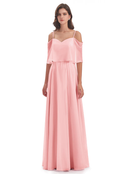 Abigail Sheath Spaghetti Straps Bridesmaid Dresses