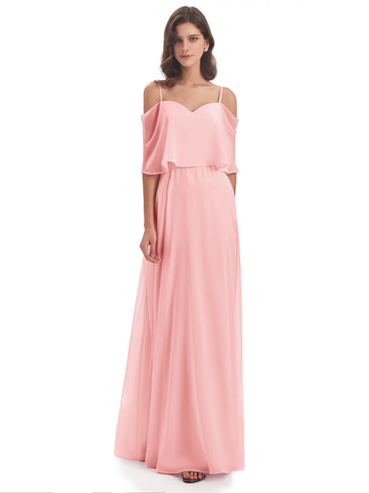 Abigail Sheath Spaghetti Straps Bridesmaid Dresses
