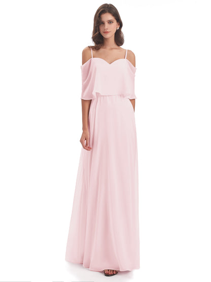 Abigail Sheath Spaghetti Straps Bridesmaid Dresses