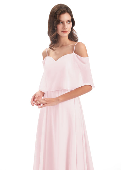 Abigail Sheath Spaghetti Straps Bridesmaid Dresses