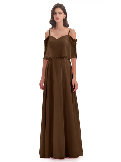 Abigail Sheath Spaghetti Straps Bridesmaid Dresses