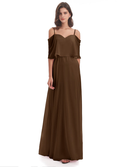 Abigail Sheath Spaghetti Straps Bridesmaid Dresses