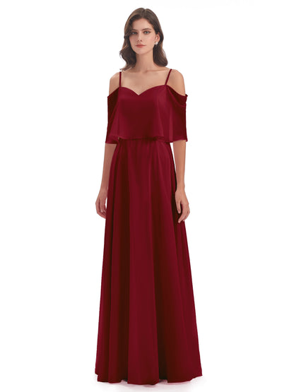 Abigail Sheath Spaghetti Straps Bridesmaid Dresses
