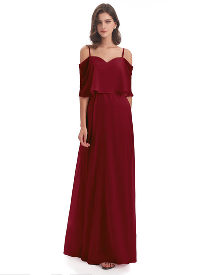 Abigail Sheath Spaghetti Straps Bridesmaid Dresses