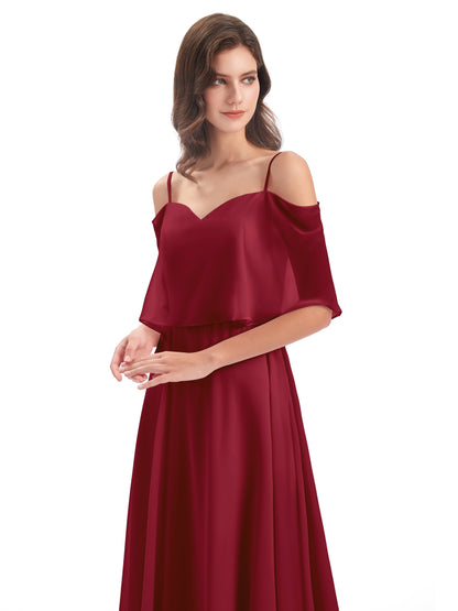 Abigail Sheath Spaghetti Straps Bridesmaid Dresses