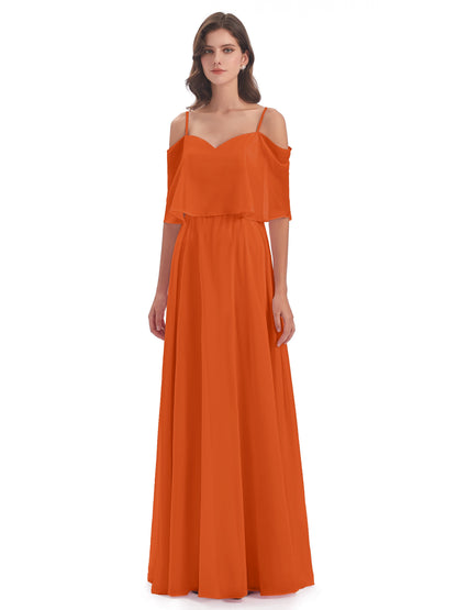 Abigail Sheath Spaghetti Straps Bridesmaid Dresses