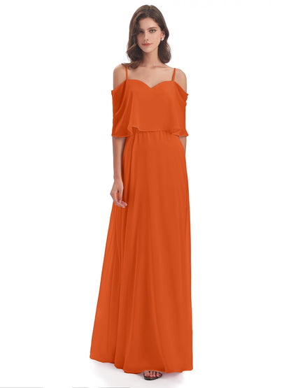 Abigail Sheath Spaghetti Straps Bridesmaid Dresses