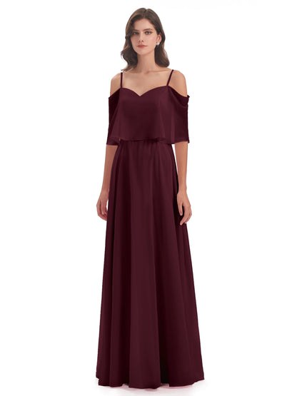 Abigail Sheath Spaghetti Straps Bridesmaid Dresses