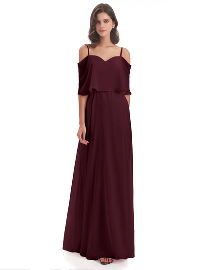 Abigail Sheath Spaghetti Straps Bridesmaid Dresses