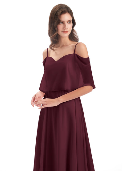 Abigail Sheath Spaghetti Straps Bridesmaid Dresses