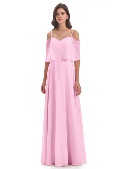Abigail Sheath Spaghetti Straps Bridesmaid Dresses