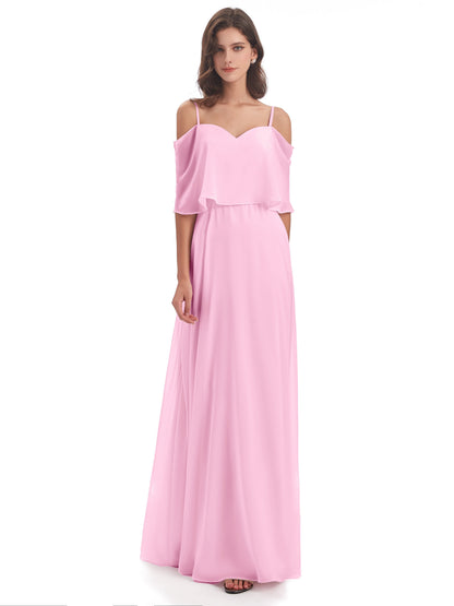 Abigail Sheath Spaghetti Straps Bridesmaid Dresses