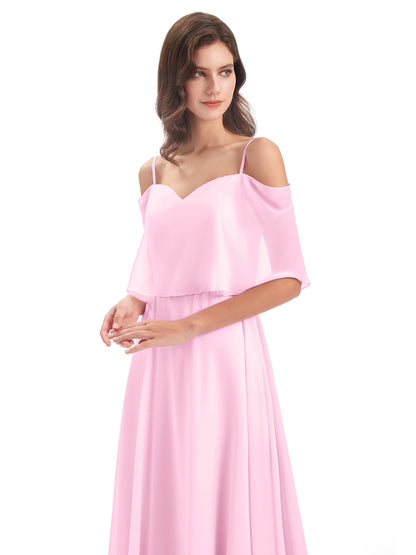 Abigail Sheath Spaghetti Straps Bridesmaid Dresses