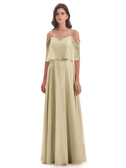 Abigail Sheath Spaghetti Straps Bridesmaid Dresses