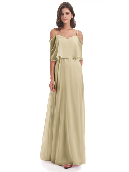 Abigail Sheath Spaghetti Straps Bridesmaid Dresses