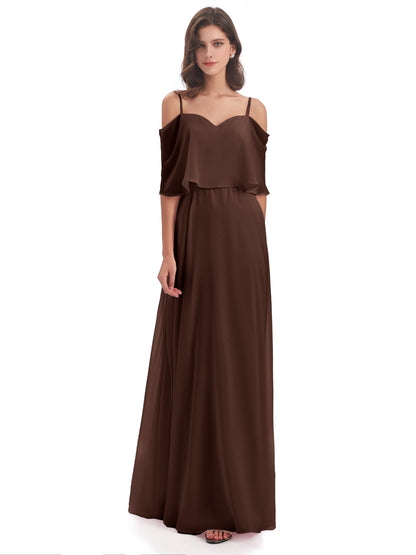 Abigail Sheath Spaghetti Straps Bridesmaid Dresses