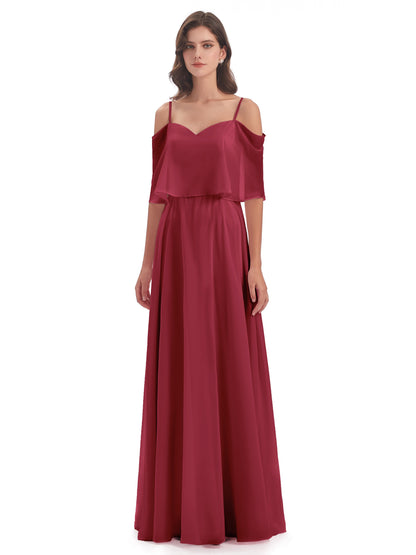 Abigail Sheath Spaghetti Straps Bridesmaid Dresses