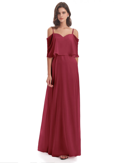 Abigail Sheath Spaghetti Straps Bridesmaid Dresses