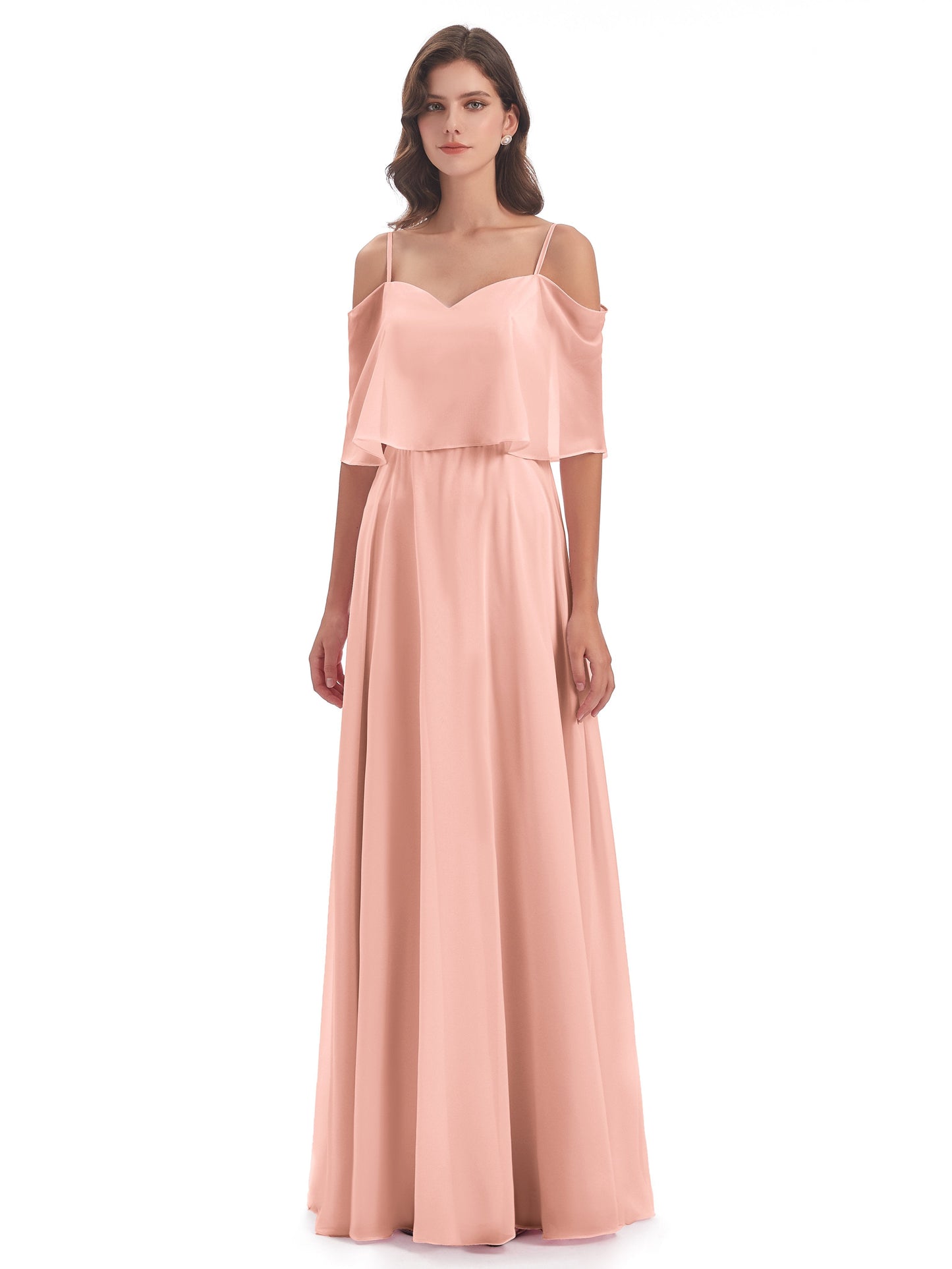 Abigail Sheath Spaghetti Straps Bridesmaid Dresses